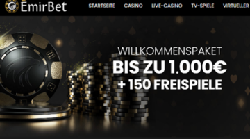 Emirbet Casino Bonus deutschsprachige Länder