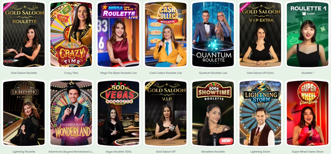 Casinolo Casino Live Tables