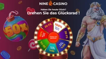 Nine Casino Bonus Rad drehen